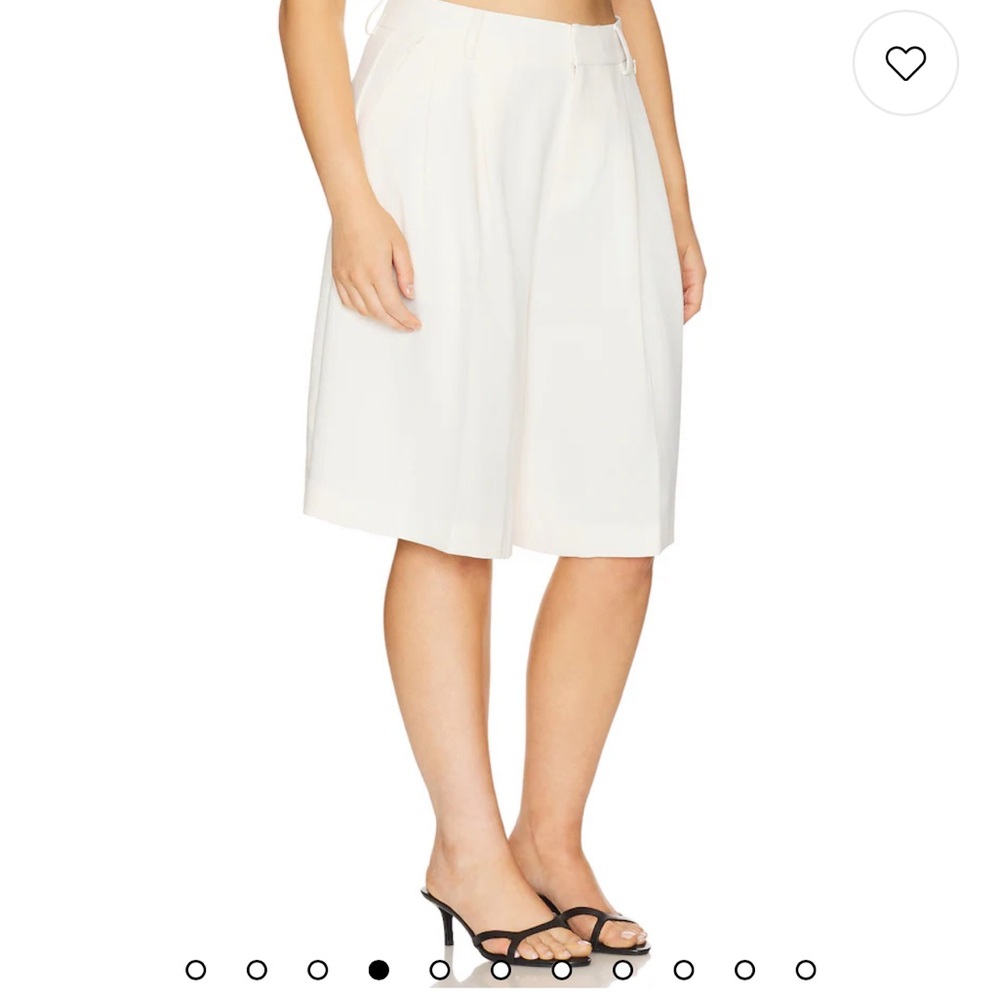 Good American Women's Ivory Suiting Shorts